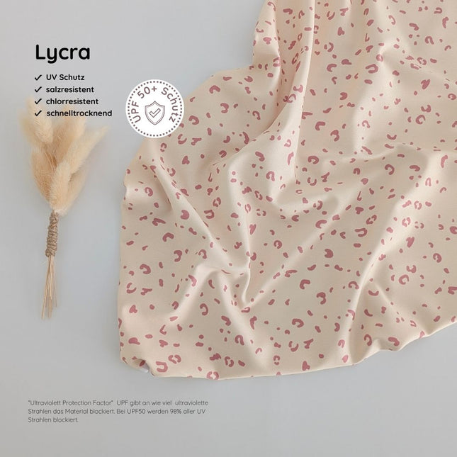UV Lycra Mini Leo butter rosé